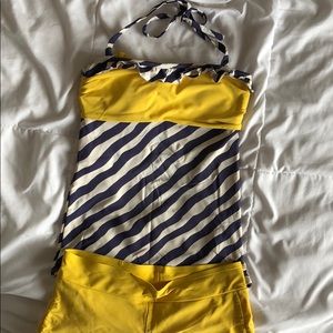 Cute Lime Ricki suit - navy blue and yellow